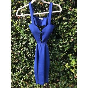 TOBI open back blue dress